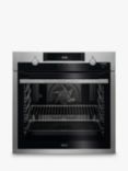 AEG BPS555020M Built In Electric Self Cleaning Single Oven with Steam Function, Stainless Steel