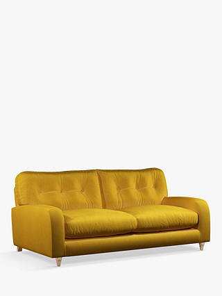Squishmuffin Medium 2 Seater Sofa by Loaf at John Lewis, Clever Velvet Bumblebee