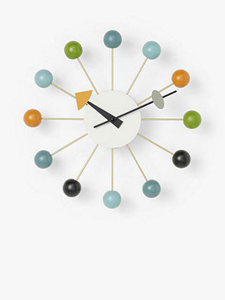 Vitra George Nelson Ball Analogue Wall Clock, 33cm, Multi