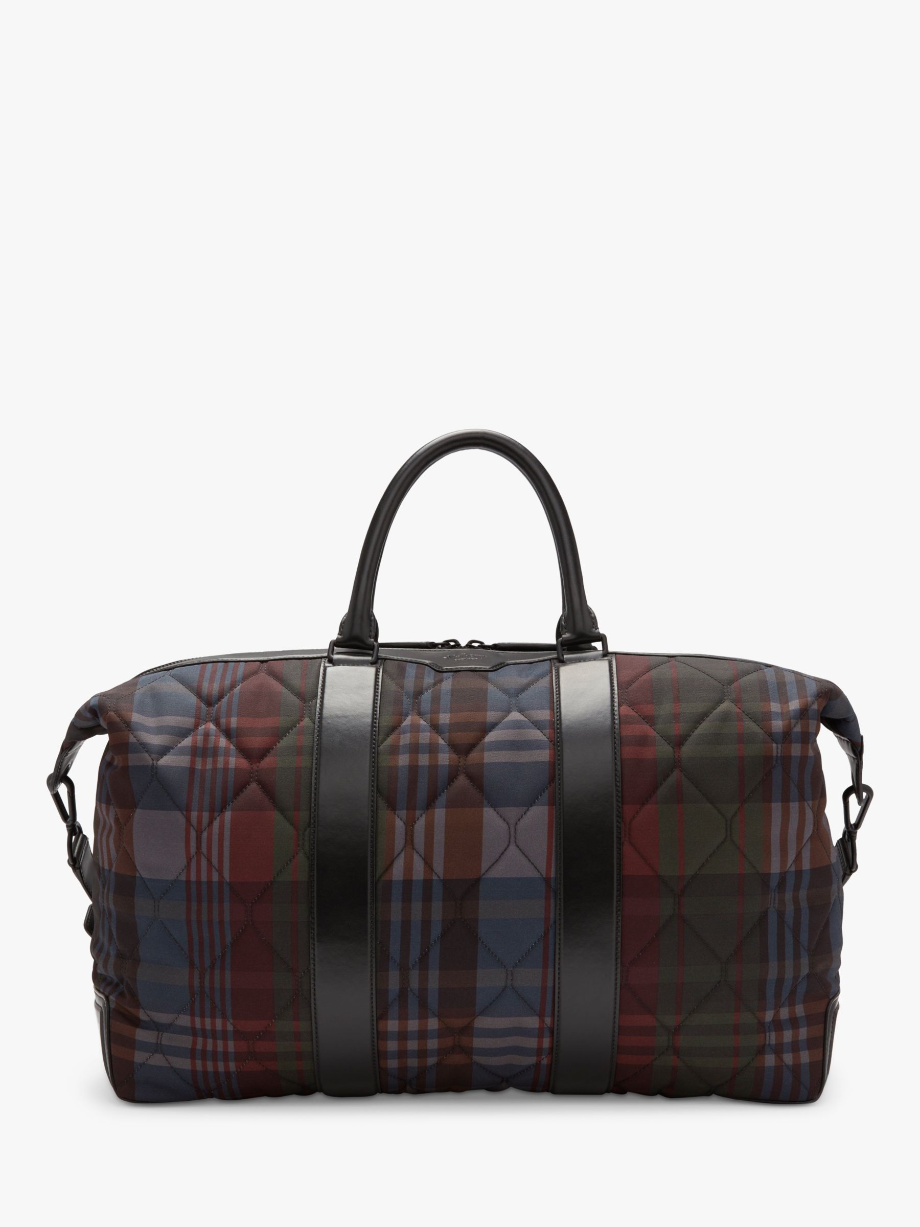 Mulberry Check Quilt Zipped Weekender Bag