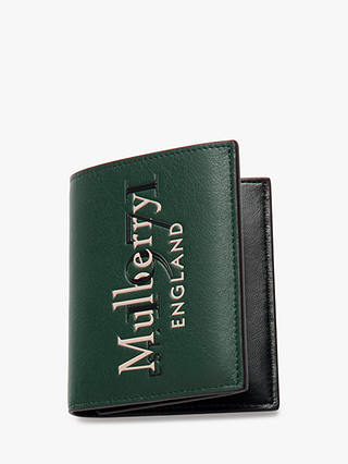 Mulberry 1971 Silky Calf Leather Trifold Wallet, Mulberry Green