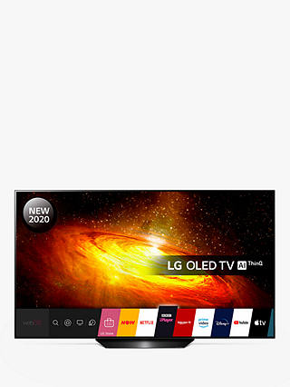 LG OLED55BX6LB (2020) OLED HDR 4K Ultra HD Smart TV, 55 inch with Freeview HD/Freesat HD, Dolby Atmos Sound & Alpine Stand, Black