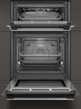 Neff N50 U2ACM7HH0B Built In Electric Self Cleaning Double Oven, Stainless Steel