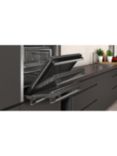 Neff N50 Slide and Hide B6ACH7HH0B Built In Electric Self Cleaning Single Oven, Stainless Steel