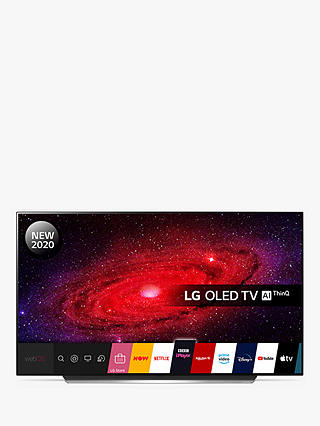 LG OLED65CX5LB (2020) OLED HDR 4K Ultra HD Smart TV, 65 inch with Freeview HD/Freesat HD, Dolby Atmos Sound & Alpine Stand, Light Silver