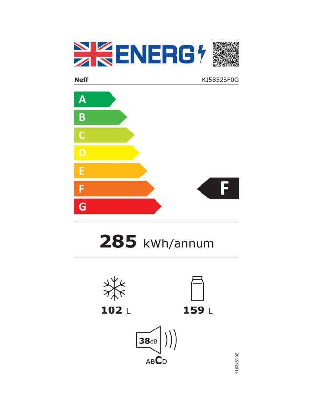 Neff ki5852sf0g integrated on sale fridge freezer