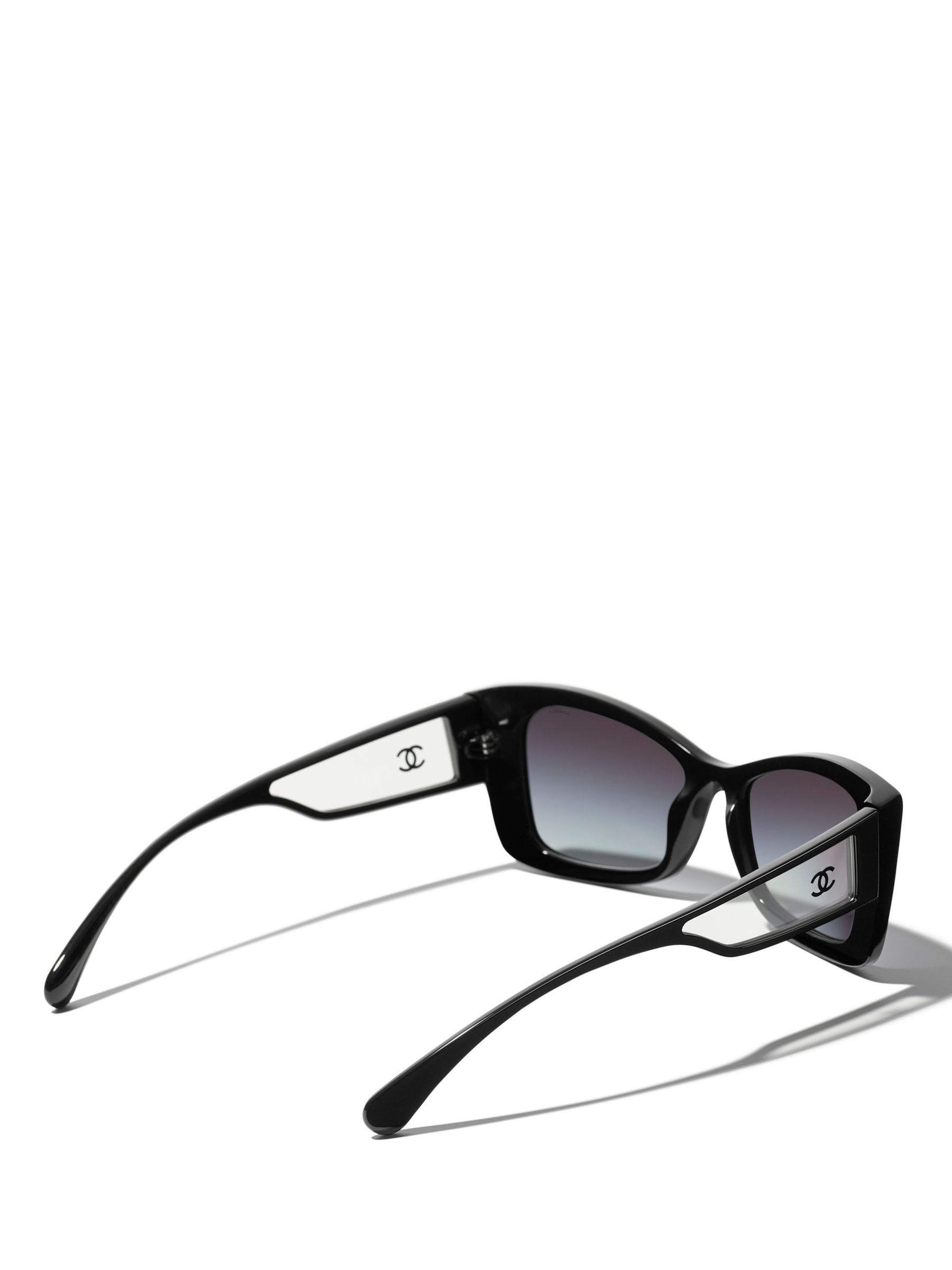 Chanel - Rectangle Sunglasses - Dark Blue Gray - Chanel Eyewear