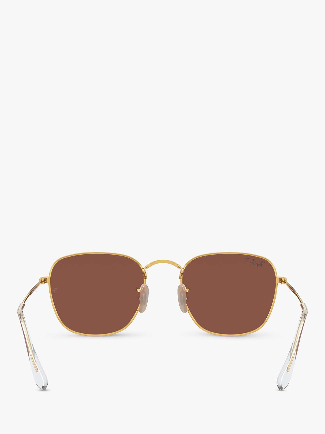 Buy Ray-Ban RB3857 Unisex Square Sunglasses, Gold/Brown Online at johnlewis.com