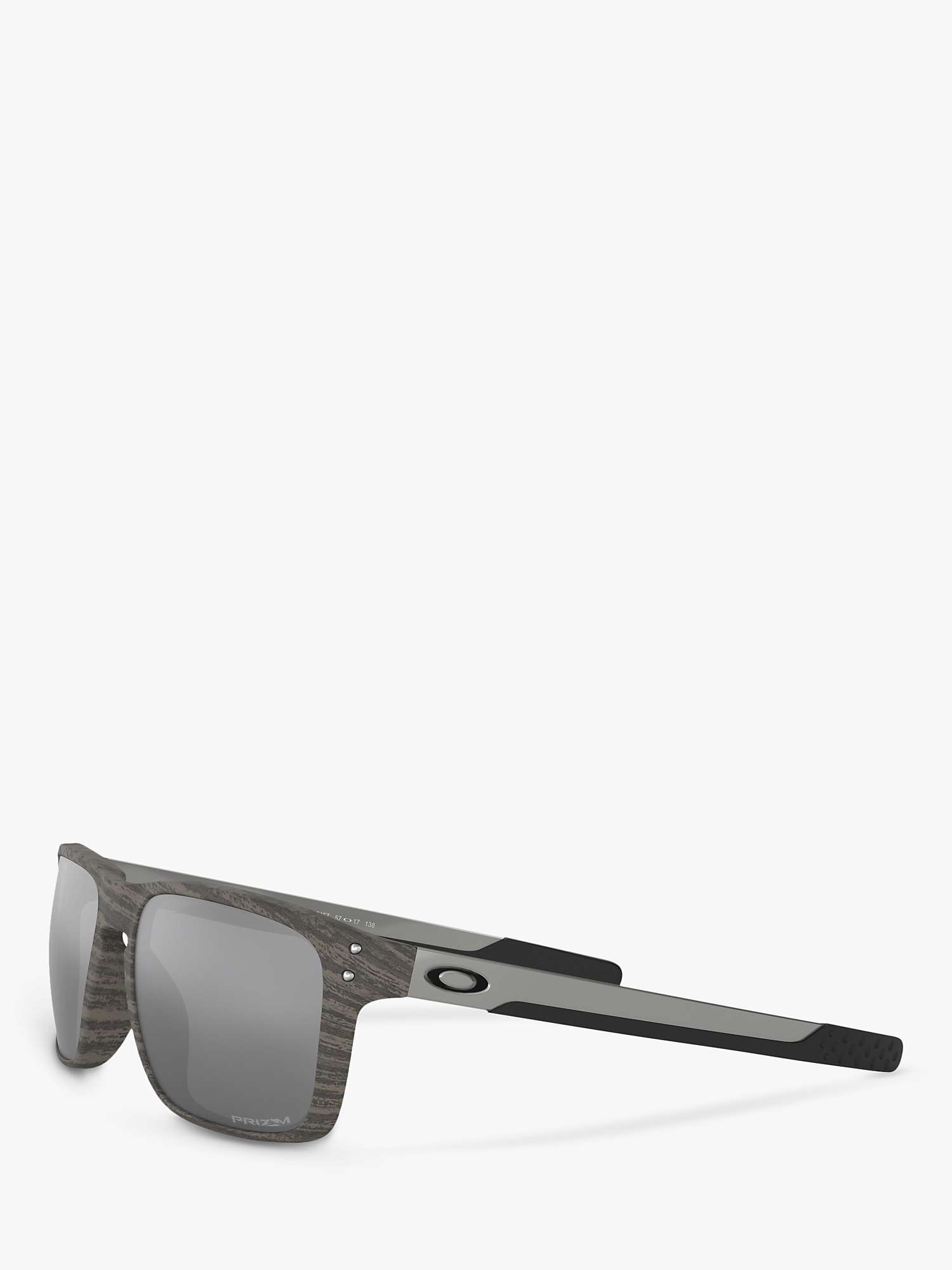 Buy Oakley OO9384 Men's Holbrook Prizm Rectangular Sunglasses, Woodgrain/Grey Online at johnlewis.com