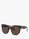 Burberry BE4307 Women's Irregular Sunglasses, Tortoise/Brown