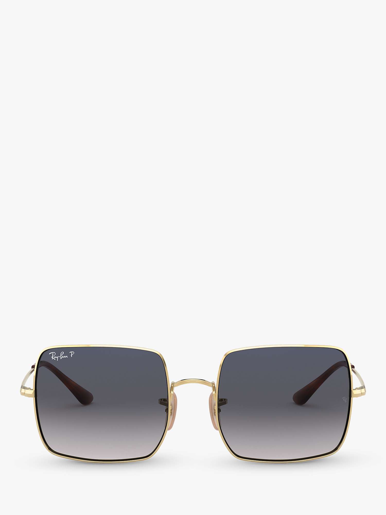 Buy Ray-Ban RB1971 Women's Square Polarised Sunglasses, Gold Online at johnlewis.com