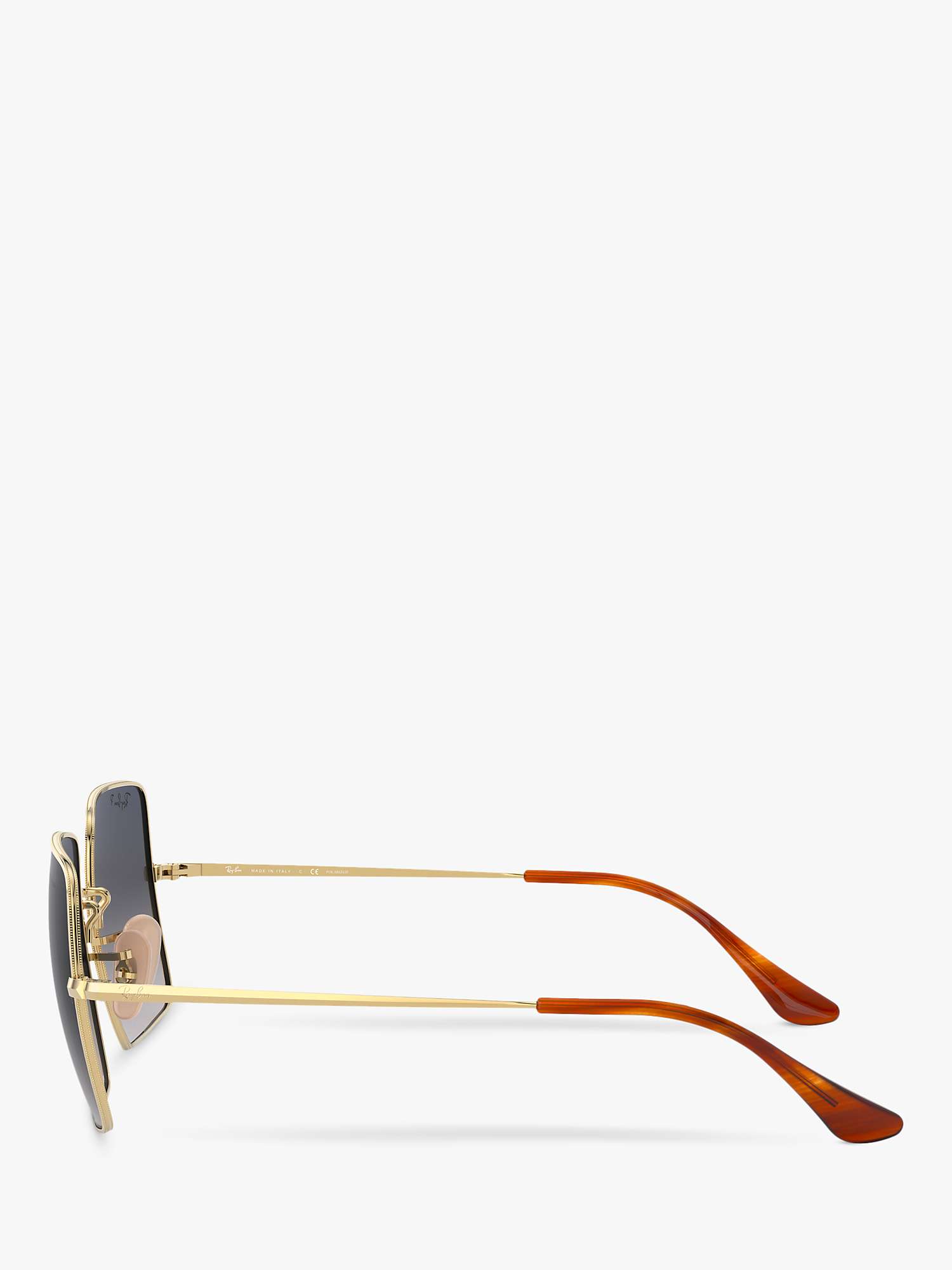 Buy Ray-Ban RB1971 Women's Square Polarised Sunglasses, Gold Online at johnlewis.com
