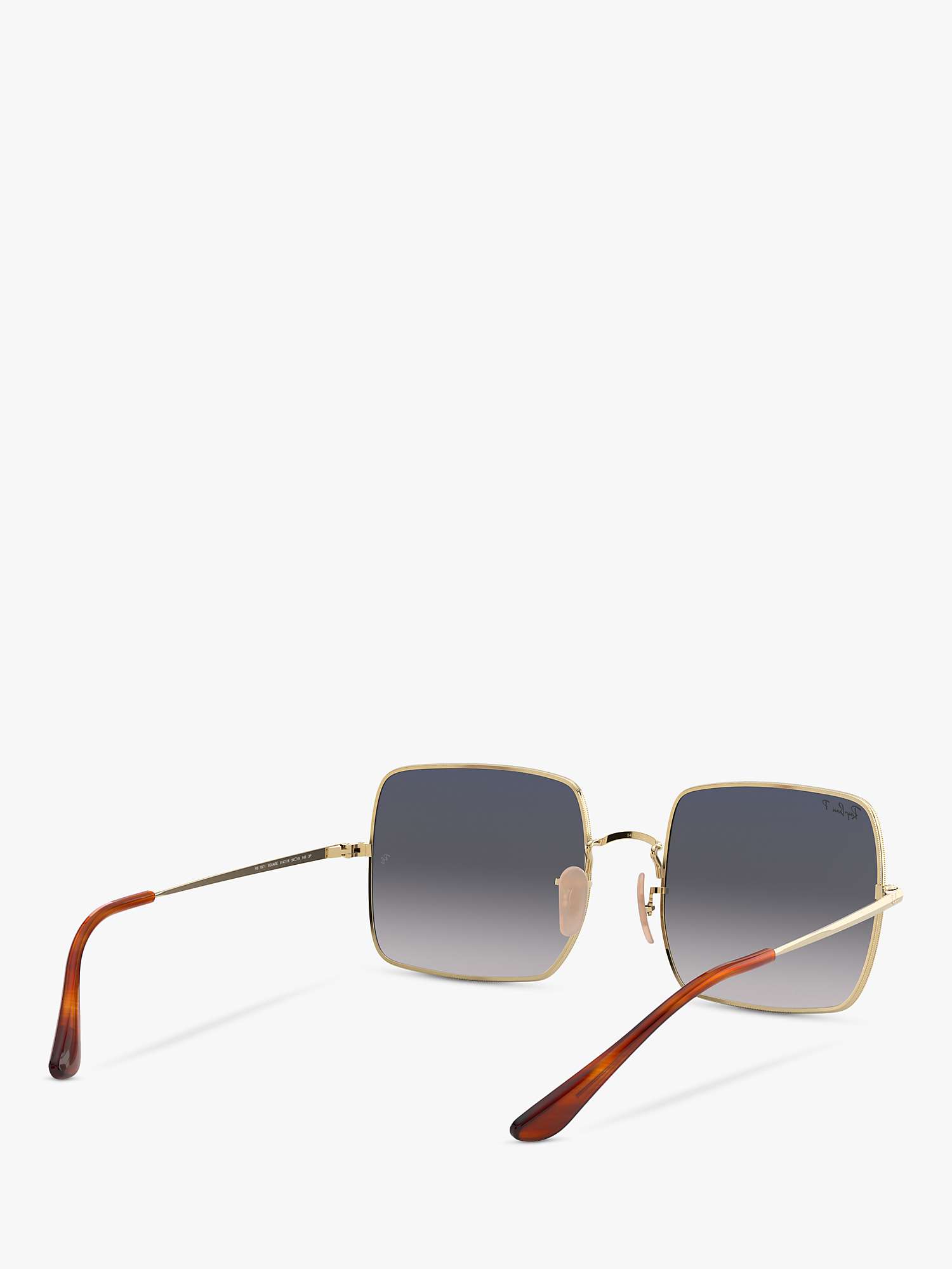 Buy Ray-Ban RB1971 Women's Square Polarised Sunglasses, Gold Online at johnlewis.com