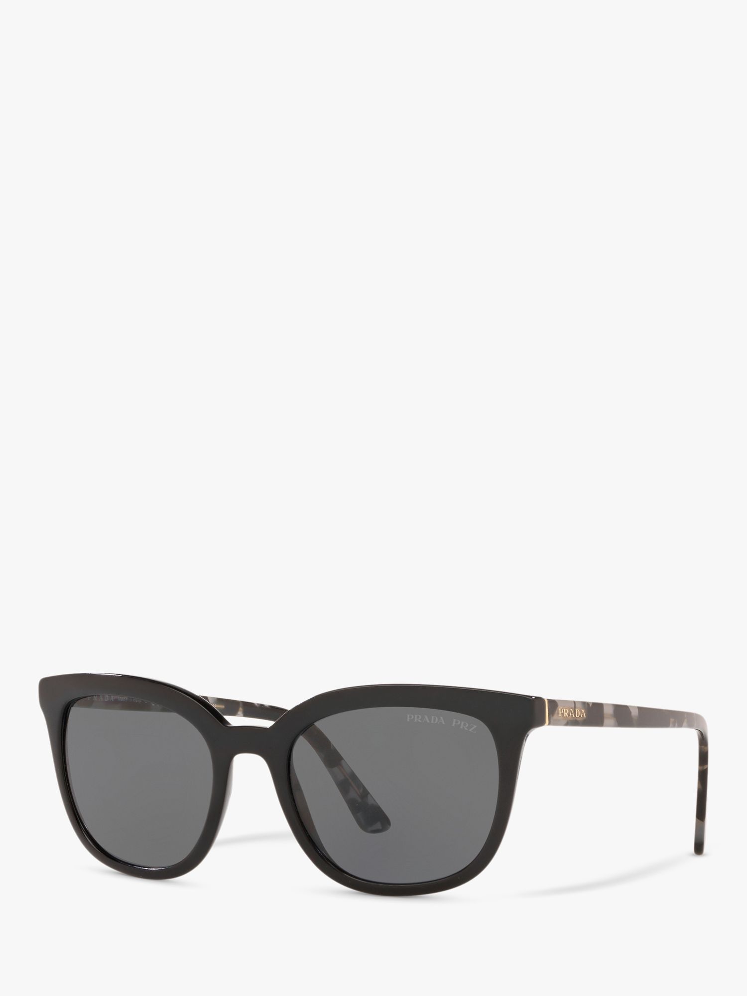 Prada PR 03XS Polarised Pillow Sunglasses, Black