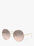 Prada PR 59XS Women's Round Sunglasses