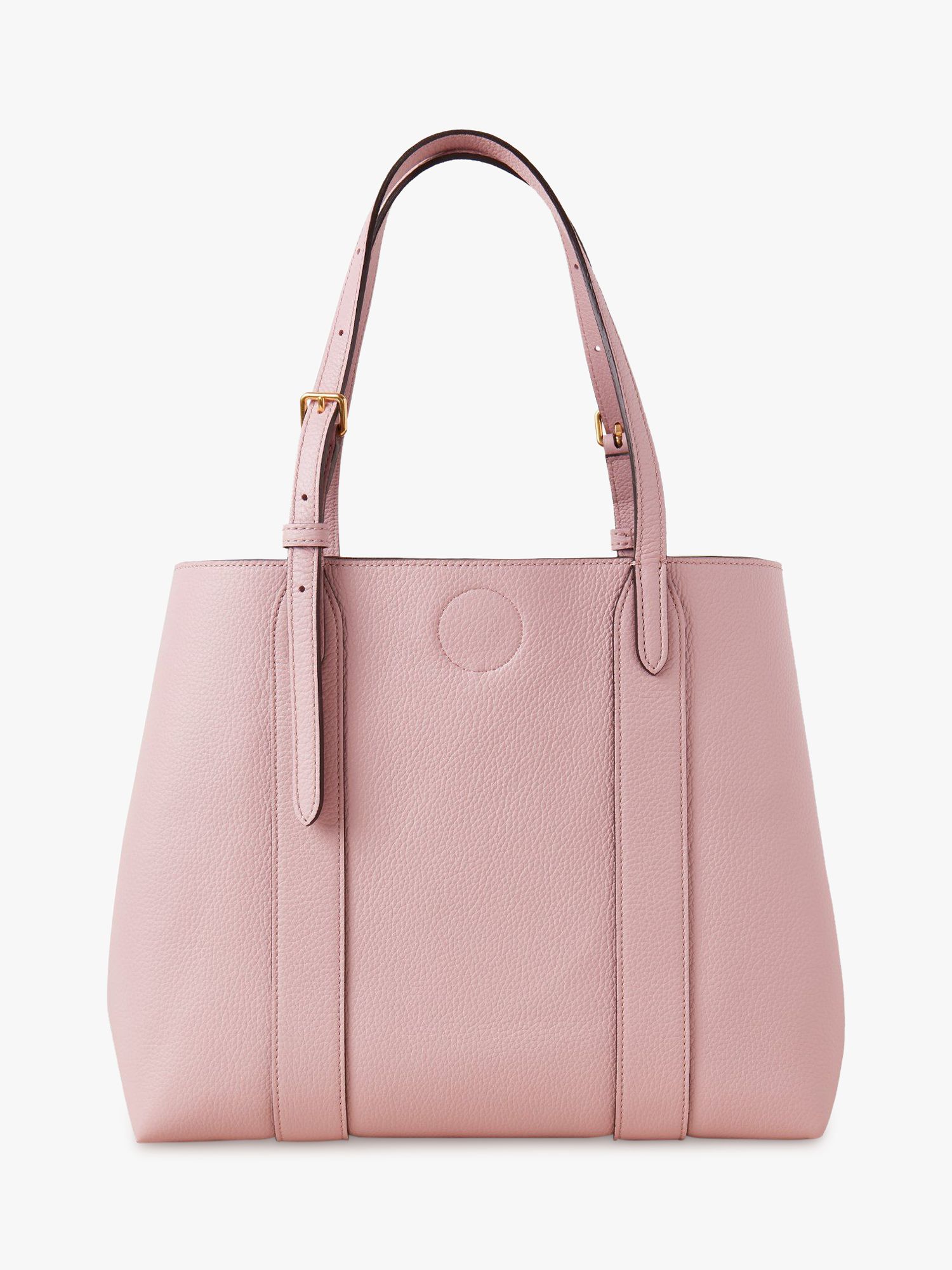 Mulberry Small Bayswater Classic Grain Leather Tote Bag, Powder Pink at John Lewis & Partners