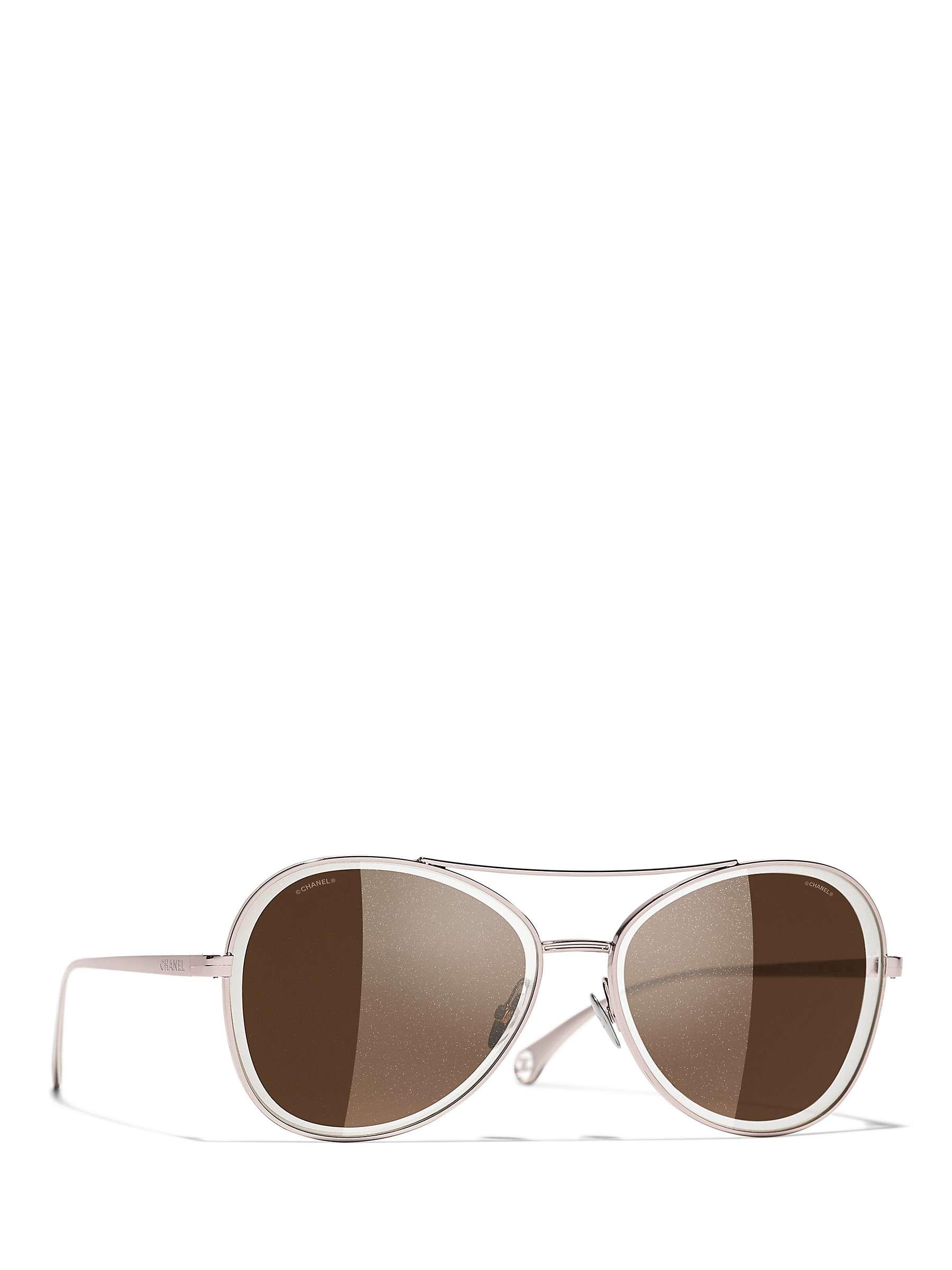 Buy CHANEL Pilot Sunglasses CH4260, Light Pink Online at johnlewis.com