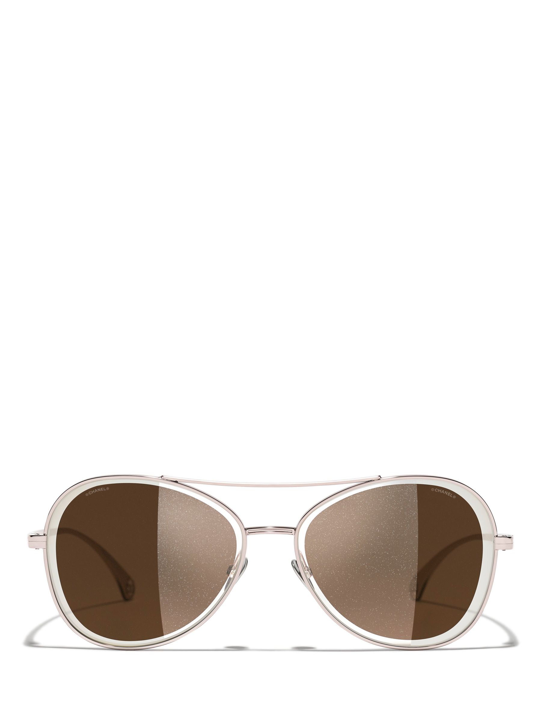 Chanel Pink Pilot Sunglasses