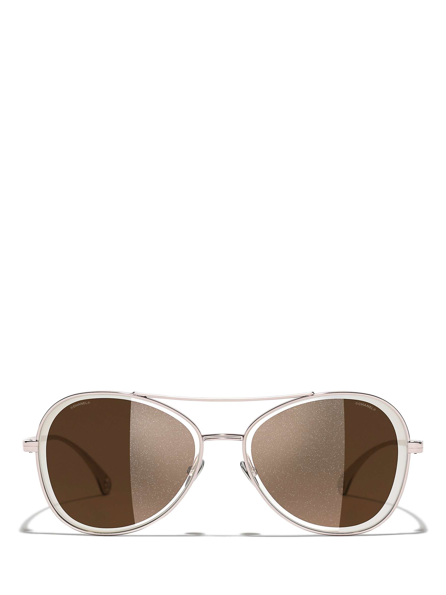 Buy CHANEL Pilot Sunglasses CH4260, Light Pink Online at johnlewis.com
