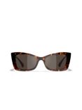 CHANEL Polarised Rectangular Sunglasses CH5430 Dark Havana