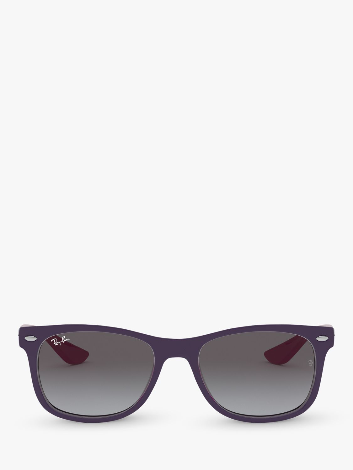 Ray-Ban Junior RJ9052S Unisex Wayfarer Sunglasses, Violet/Grey Gradient