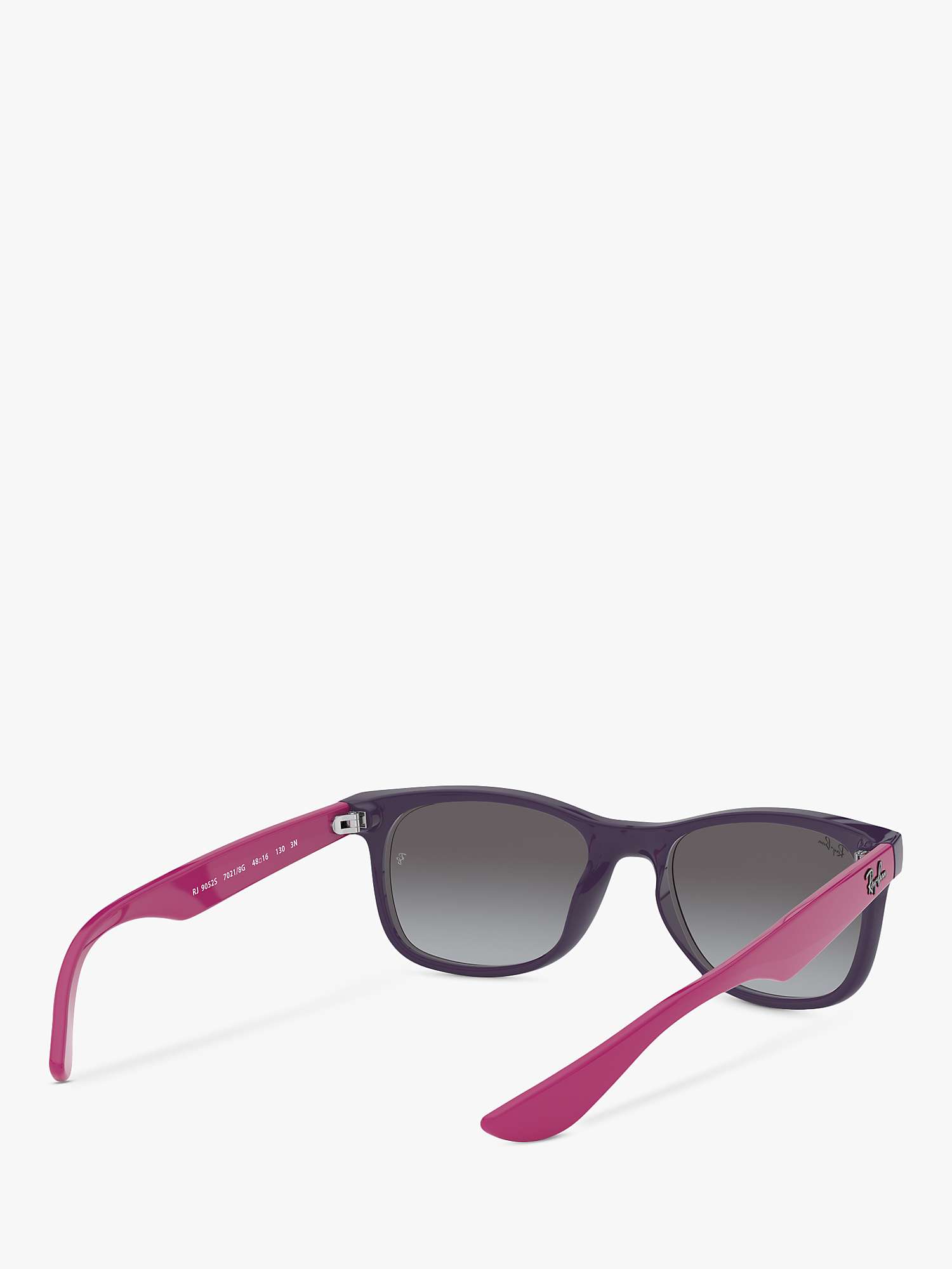 Buy Ray-Ban Junior RJ9052S Unisex Wayfarer Sunglasses, Violet/Grey Gradient Online at johnlewis.com