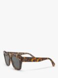 Ray-Ban RB2186 State Street Unisex Tortoise Shell Sunglasses, Light Brown