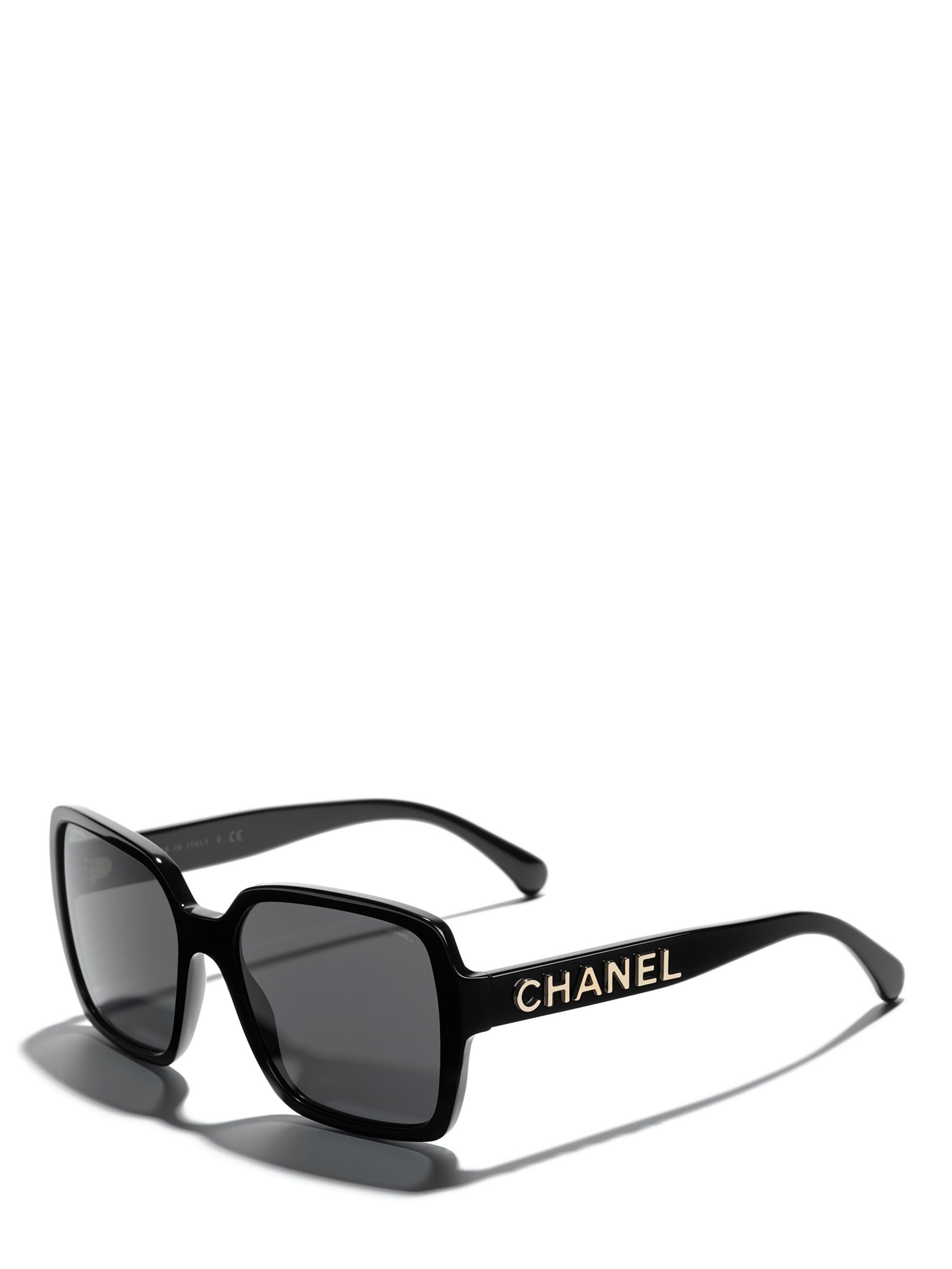 CHANEL Pillow Sunglasses CH5408, Black at John Lewis & Partners