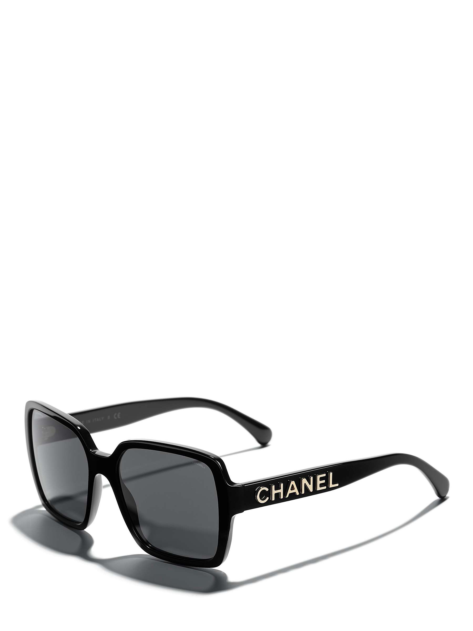 Buy CHANEL Pillow Sunglasses CH5408, Black Online at johnlewis.com