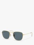 Ray-Ban RB3857 Frank Unisex Square Sunglasses, Legend Gold/Blue