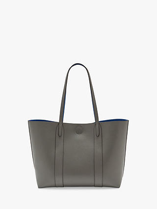 Mulberry Bayswater Small Classic Grain Leather Tote Bag, Charcoal