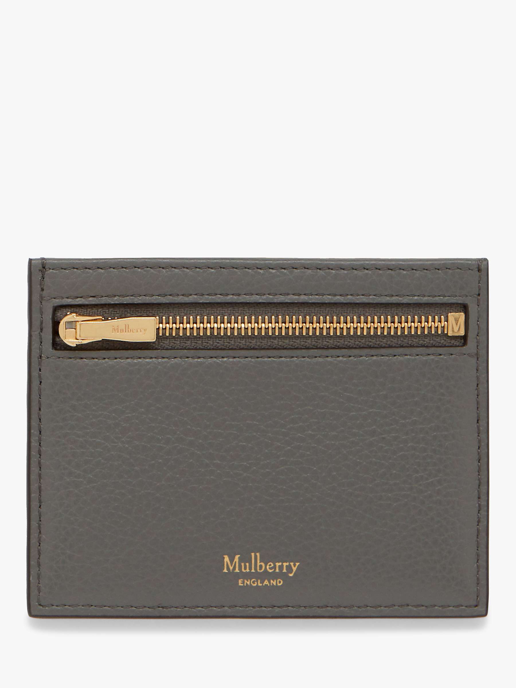 Buy Mulberry Small Classic Grain Leather Zipped Credit Card Slip Online at johnlewis.com