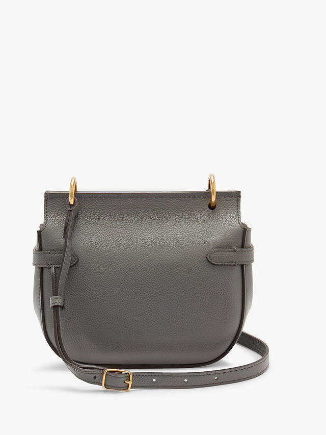 Mulberry Small Amberley Small Classic Grain Leather Satchel, Charcoal