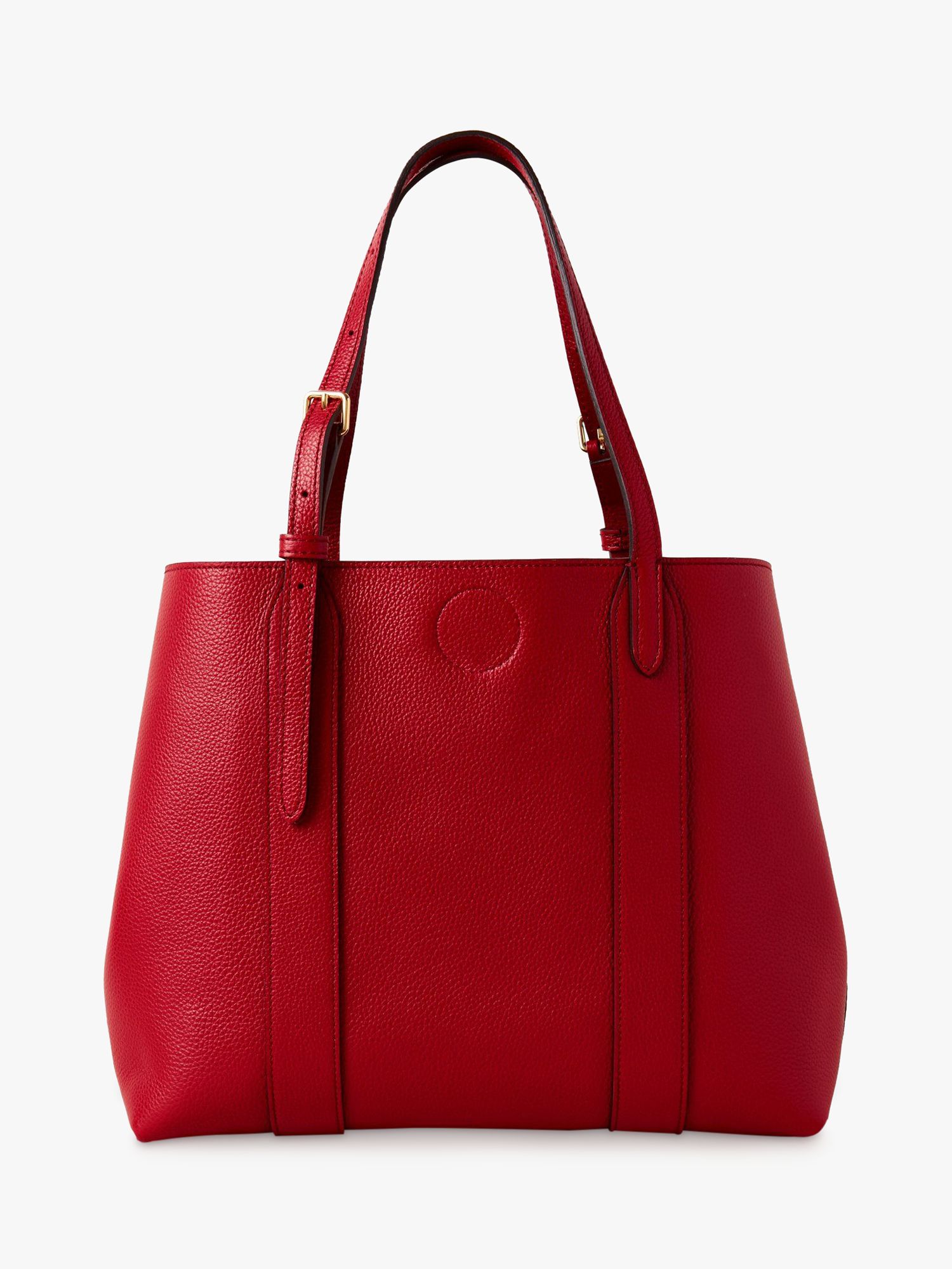 Mulberry Small Bayswater Classic Grain Leather Tote Bag, Scarlet at John Lewis & Partners