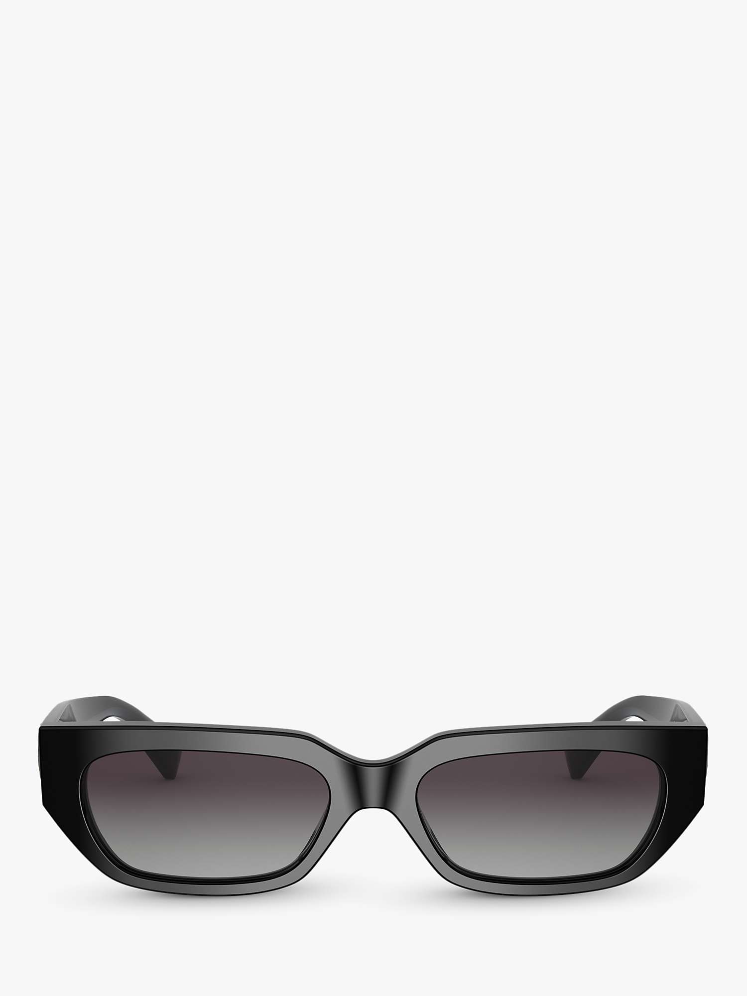 Buy Valentino VA4080 Women's Rectangular Sunglasses, Black/Grey Gradient Online at johnlewis.com