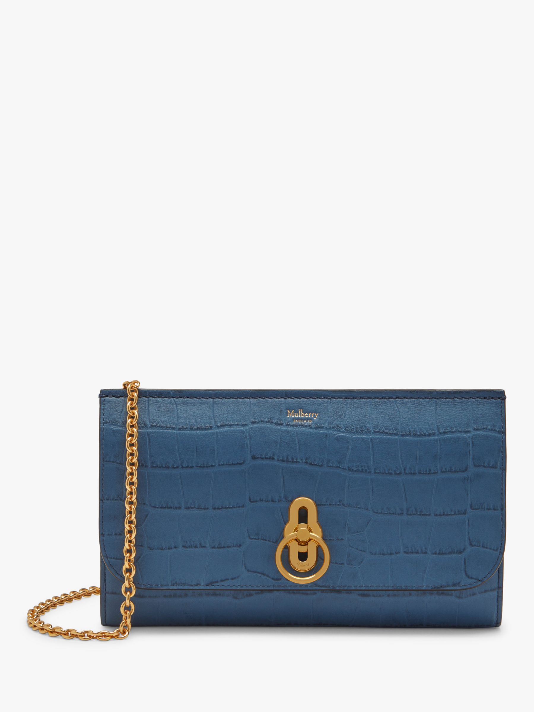 navy leather clutch bag