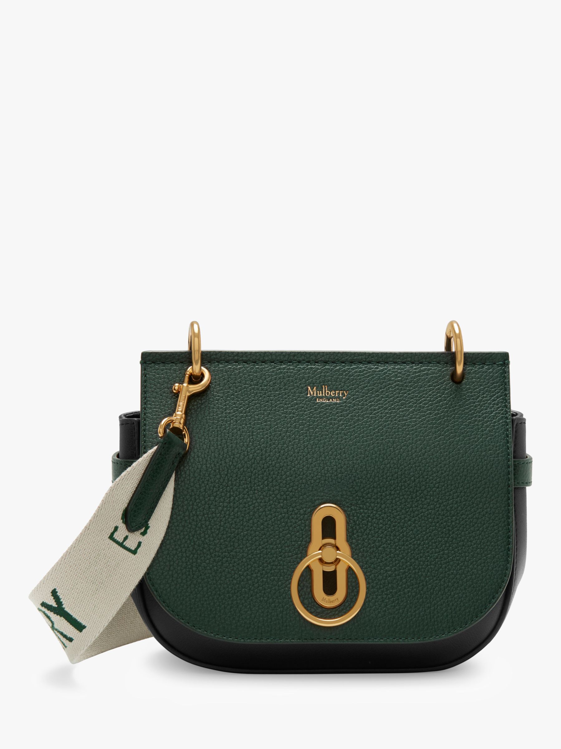 Mulberry Amberley Small Classic Grain Leather Satchel, Mulberry Green