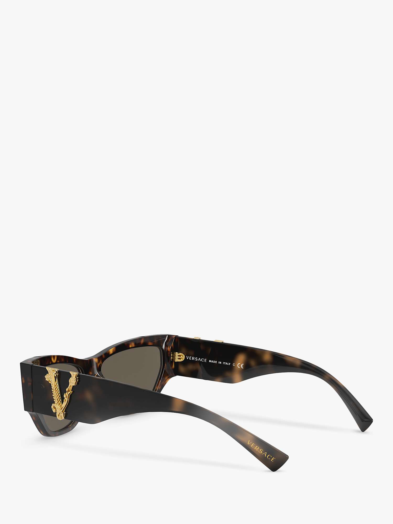 Buy Versace VE4383 Women's Cat Eye Sunglasses, Havana/Gold Online at johnlewis.com
