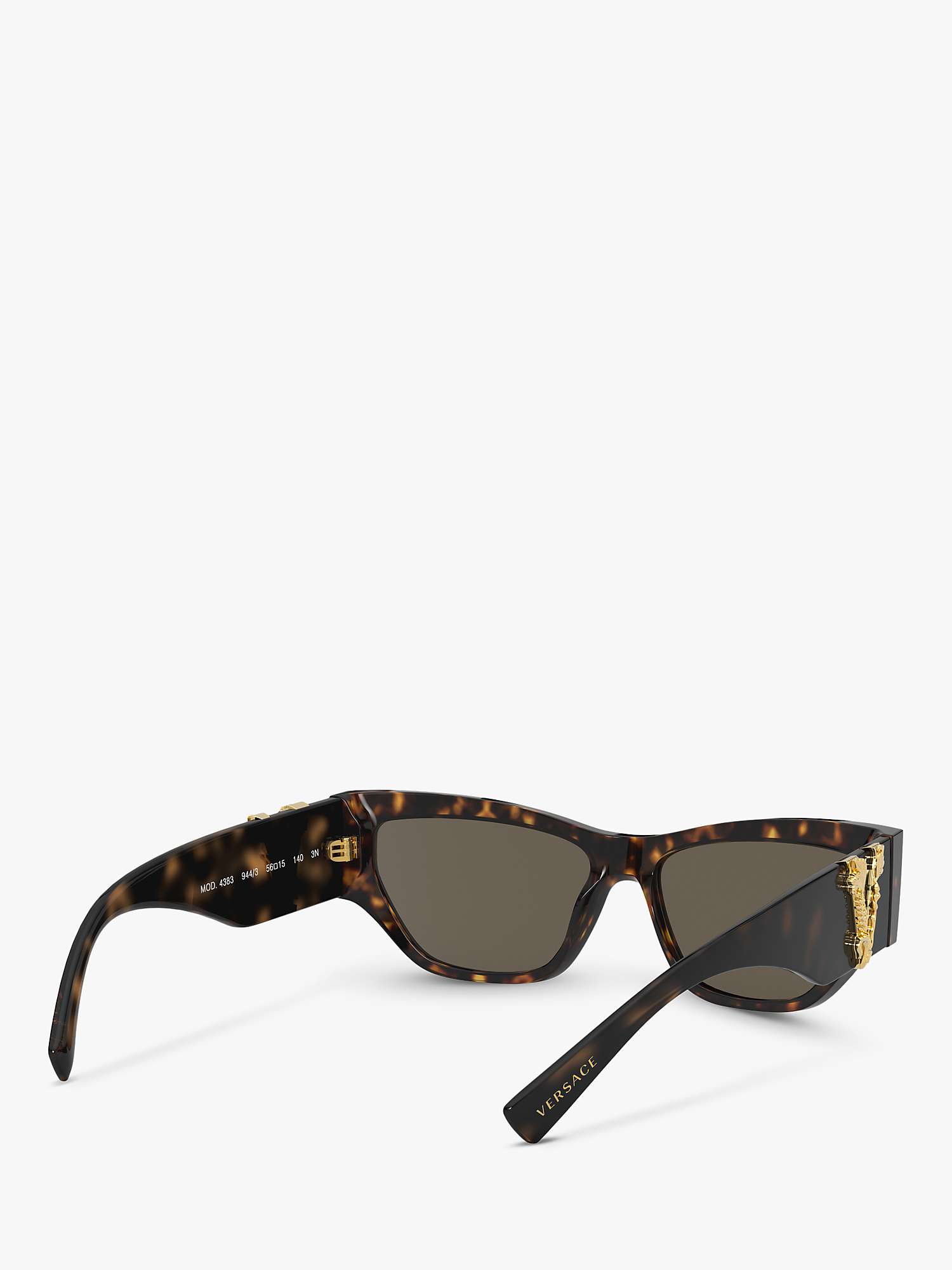 Buy Versace VE4383 Women's Cat Eye Sunglasses, Havana/Gold Online at johnlewis.com