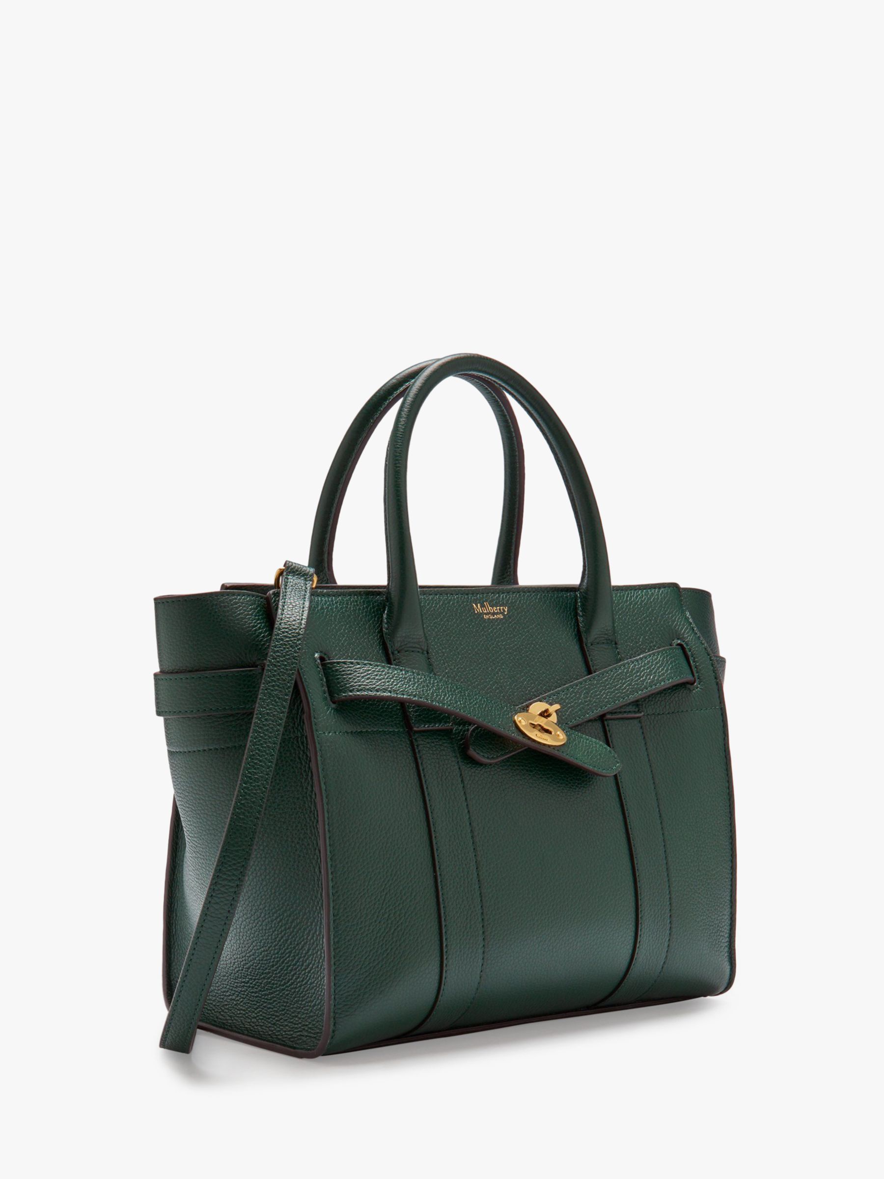 Mulberry Small Bayswater Zipped Classic Grain Leather Tote Bag ...