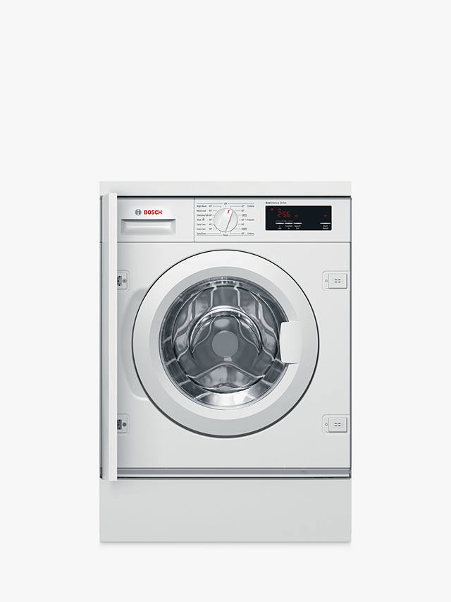Buy Bosch Serie 6 WIW28301GB Integrated Washing Machine, 8kg Load, 1400rpm Spin, White Online at johnlewis.com