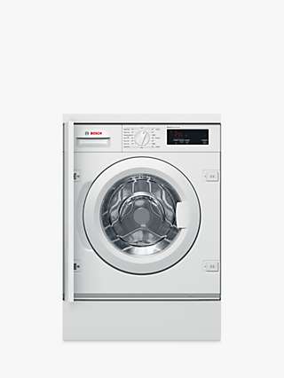 Bosch Serie 6 WIW28301GB Integrated Washing Machine, 8kg Load, 1400rpm Spin, White
