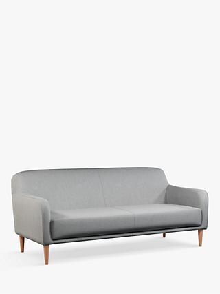 Compact Range, John Lewis & Partners Compact Medium 2 Seater Sofa, Light Leg, Soft Weave Light Grey
