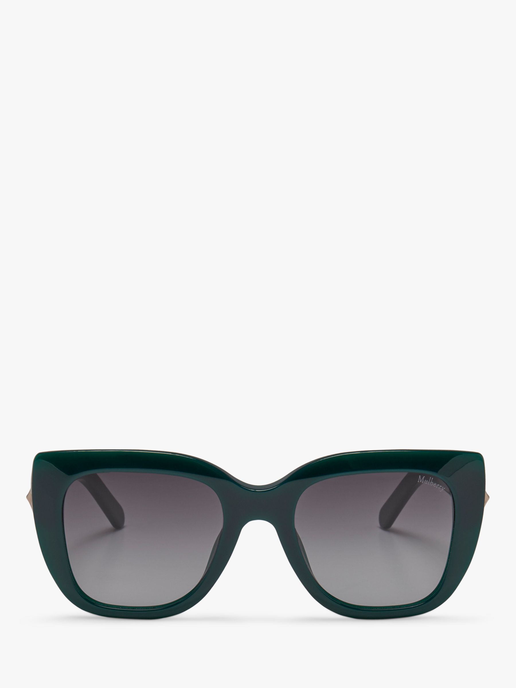 Mulberry Women's Keeley D-Frame Sunglasses, Dark Green at John Lewis ...