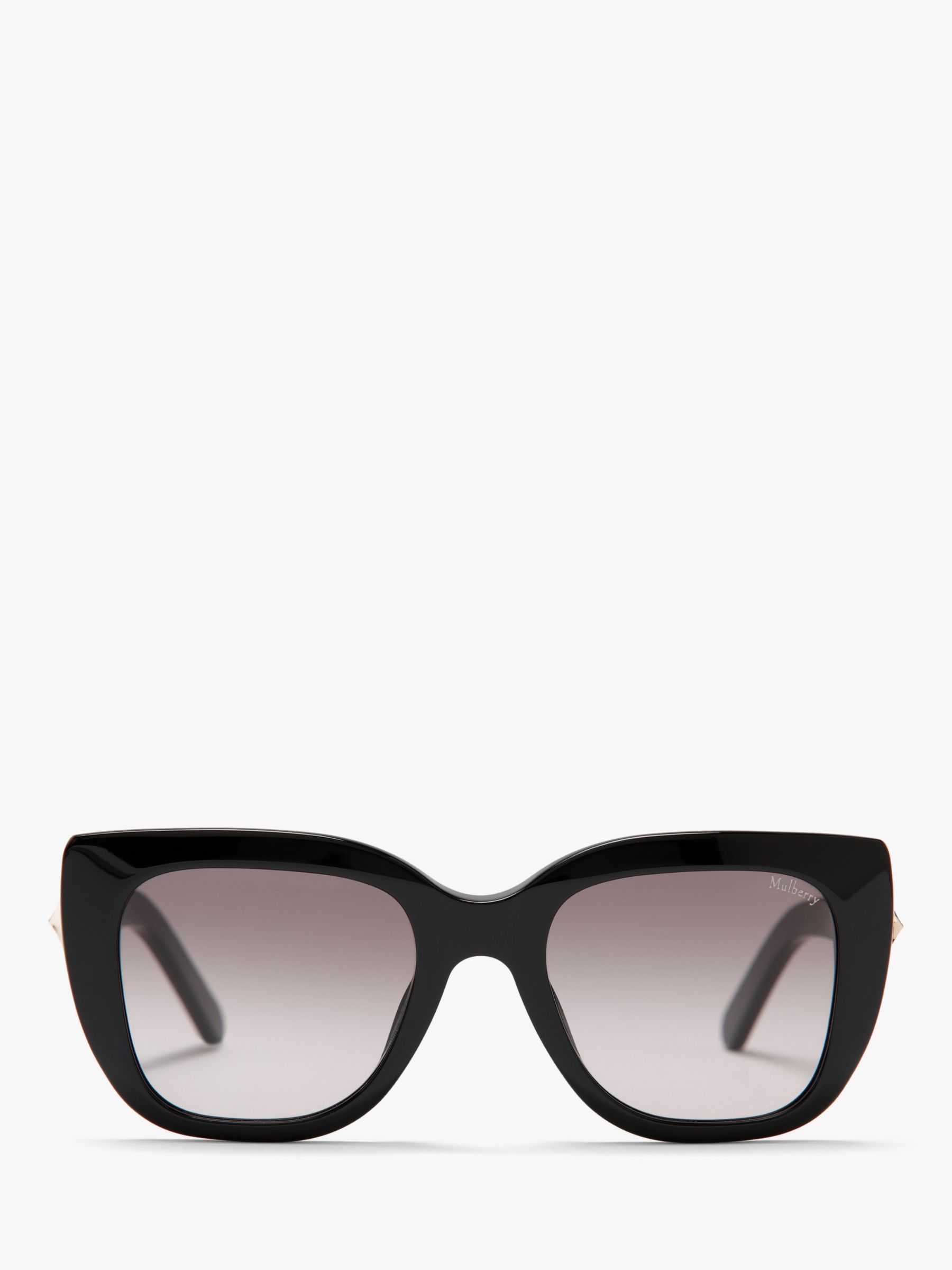 Mulberry Women's Keeley D-Frame Sunglasses, Black at John Lewis & Partners