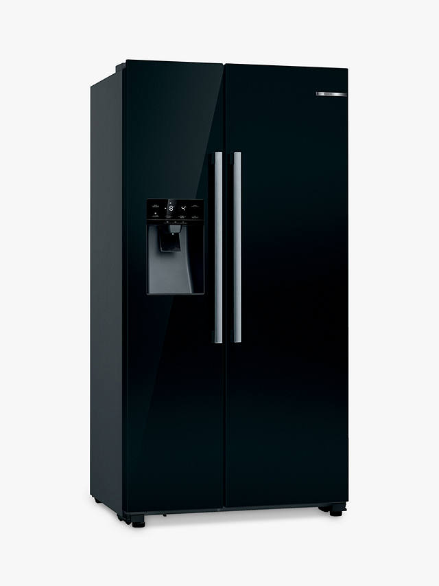 Buy Bosch Series 6 KAD93VBFPG Freestanding 70/30 American Fridge Freezer, Black Online at johnlewis.com