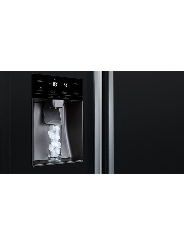 Buy Bosch Series 6 KAD93VBFPG Freestanding 70/30 American Fridge Freezer, Black Online at johnlewis.com