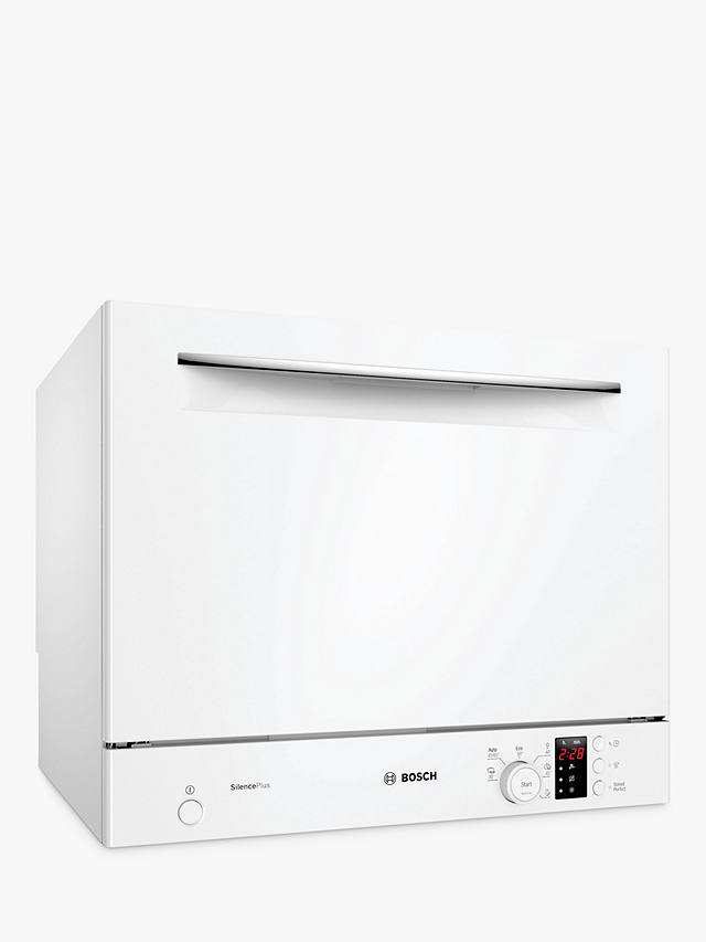 Buy Bosch Series 4 SKS62E32EU Freestanding Compact Dishwasher, White Online at johnlewis.com