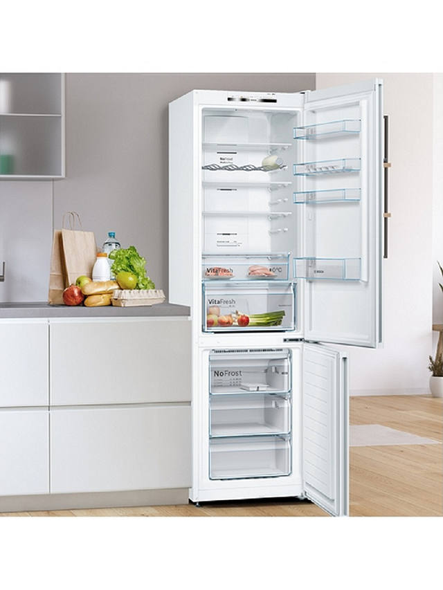 Buy Bosch Serie 4 KGN39VWEAG Freestanding 70/30 Fridge Freezer, White Online at johnlewis.com