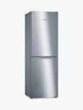 Bosch Serie 2 KGN34NLEAG Freestanding 50/50 Fridge Freezer, Stainless Steel